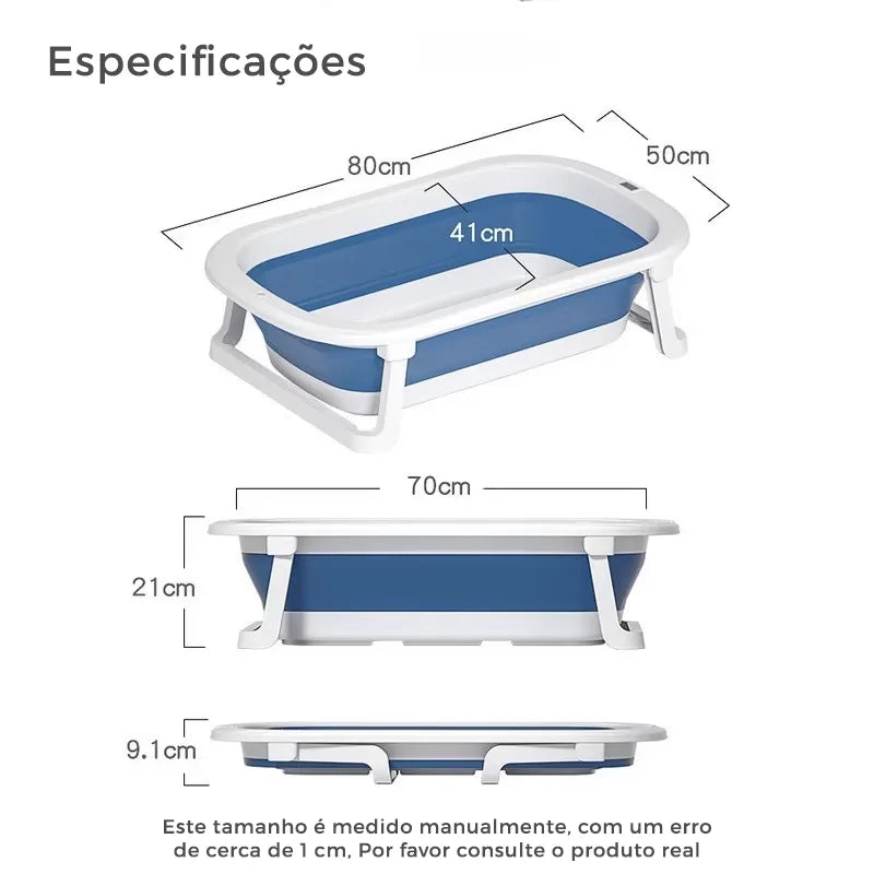 Banheira Dobrável Portátil Infantil